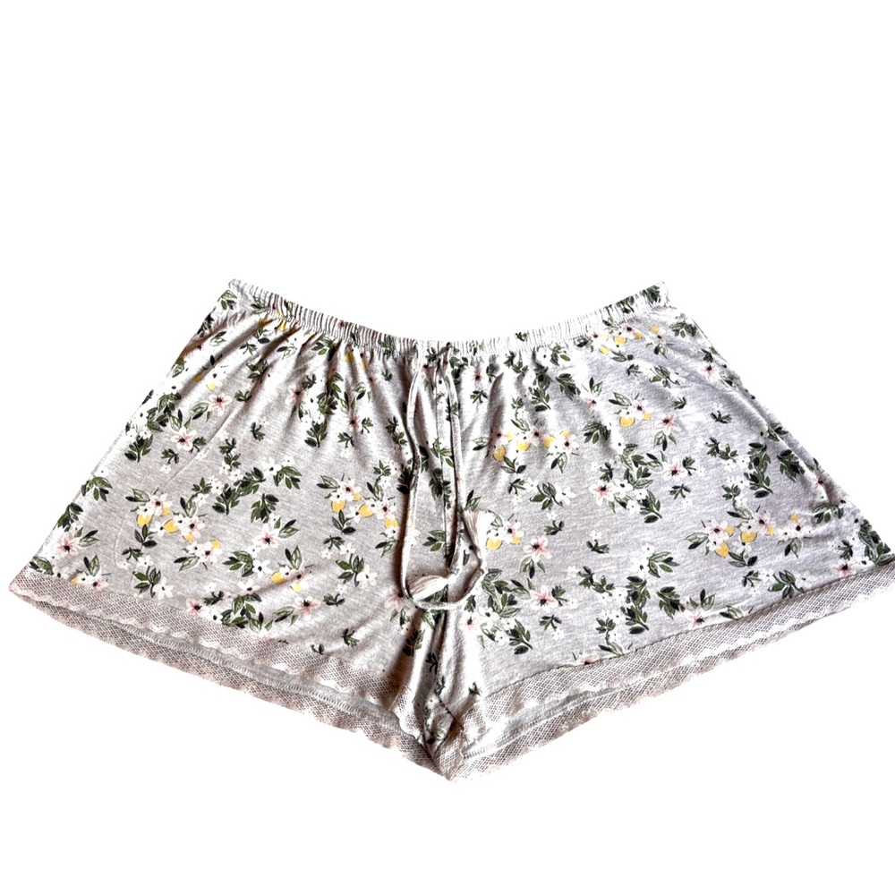 Gilligan & O’Malley Floral Sleep Shorts XL Lace Hem (3 for $12 item)